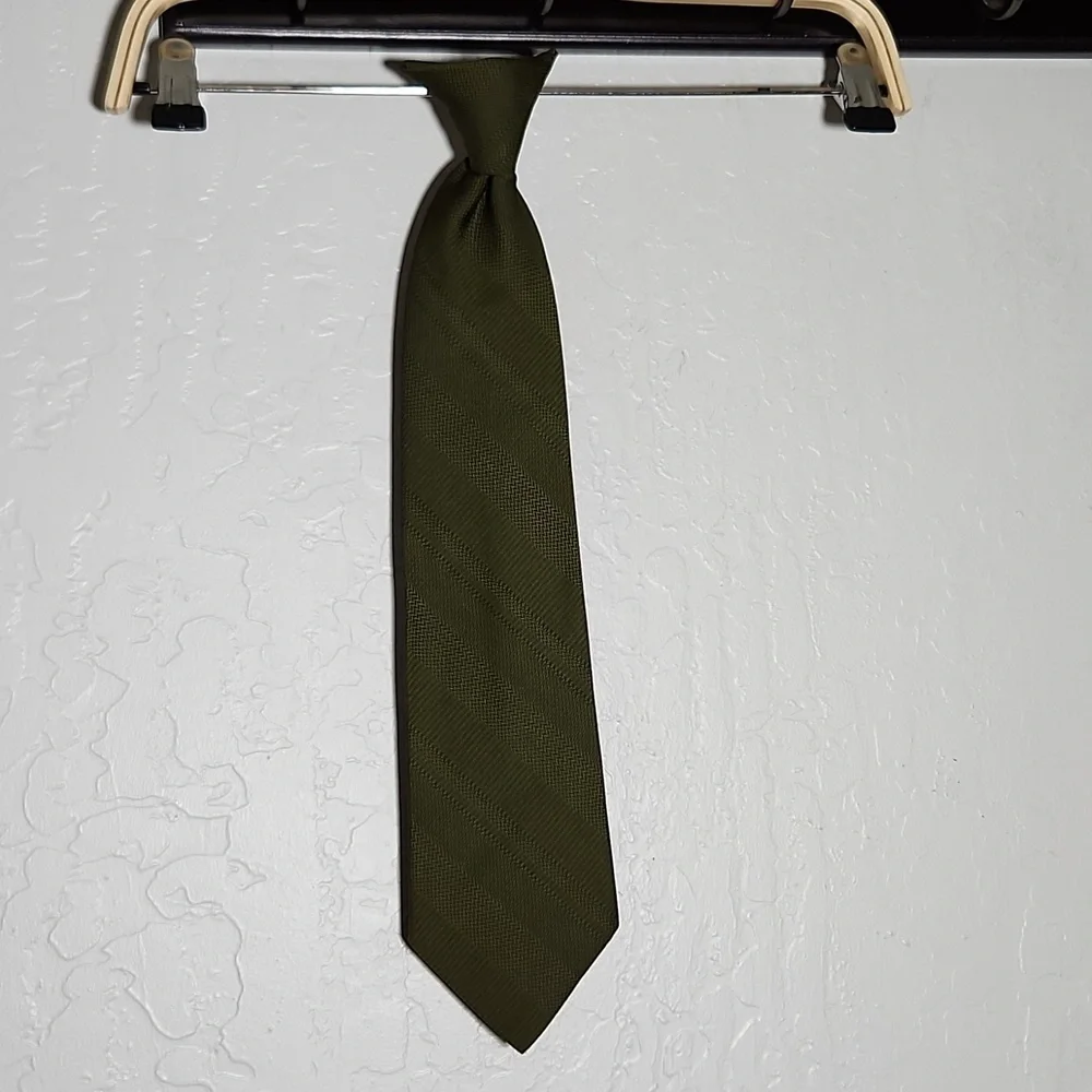 Boys TOWN CRAFT Olive Snap onDress Tie
